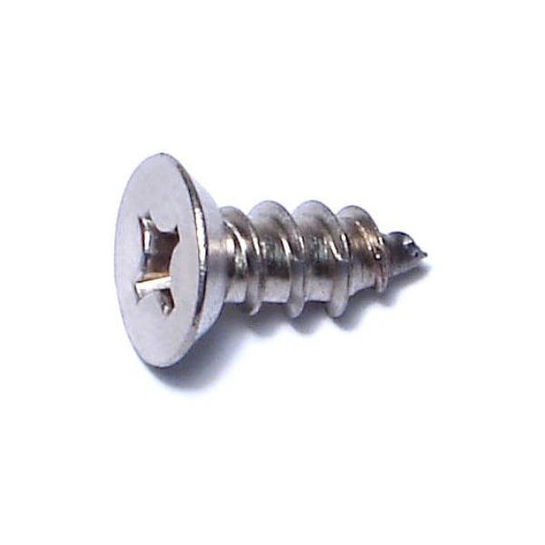 Midwest Fastener Sheet Metal Screw, #14 x 5/8 in, 18-8 Stainless Steel Flat Head Phillips Drive, 50 PK 53588 - main